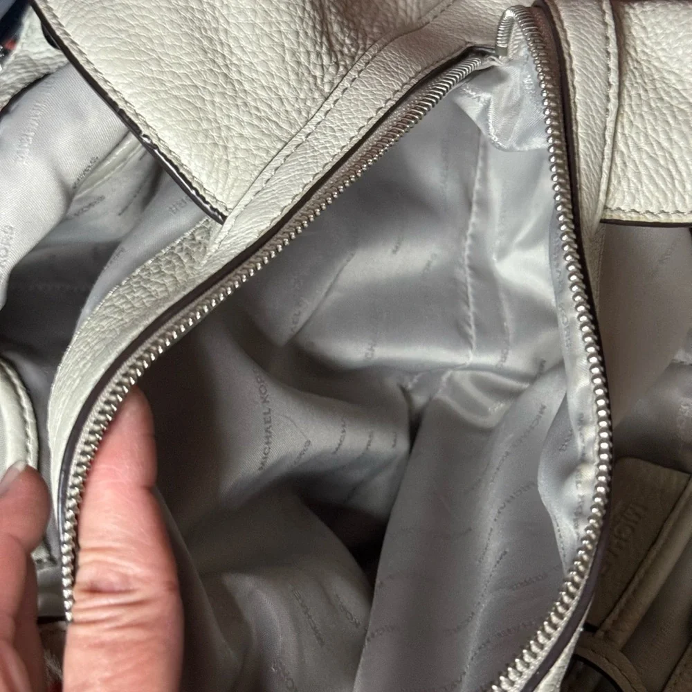 Michael Kors Raven Triple Compartment Shoulder Bag Handbag Purse EUC